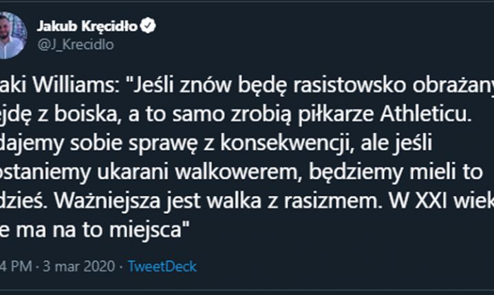 Iñaki Williams zdradził, co zrobi jeśli znowu będzie rasistowsko obrażany!